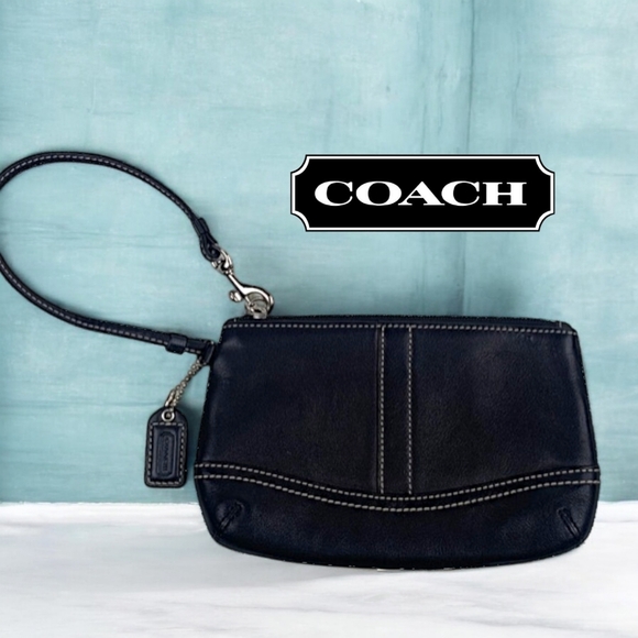 Coach Leather Wristlet - Picture 1 of 5